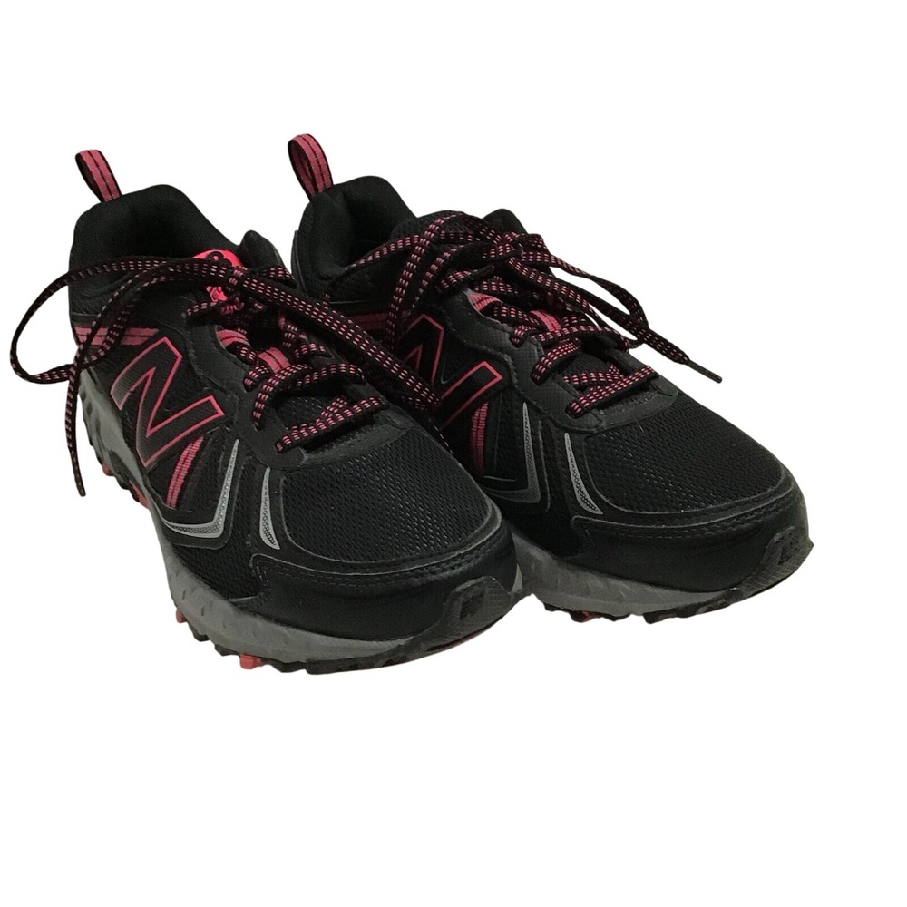 New Balance WT410LB5 Womens Black Pink Trail Running Shoes Size‎ 8